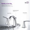 Kibi Stonehenge Bathroom Sink 8" Widespread Faucet with Drain Assembly KBF1015CH